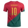 Maillot de Supporter Portugal Bernardo 10 Domicile Coupe du Monde 2022 Pour Homme